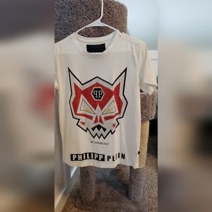 Large Light Grey Philipp Plein Tshirt